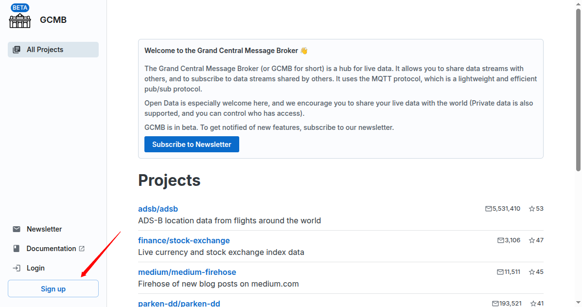 Signup