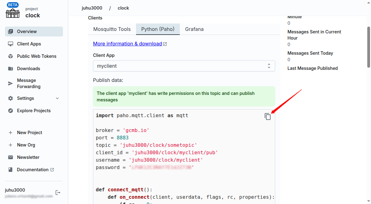 Copy snippet