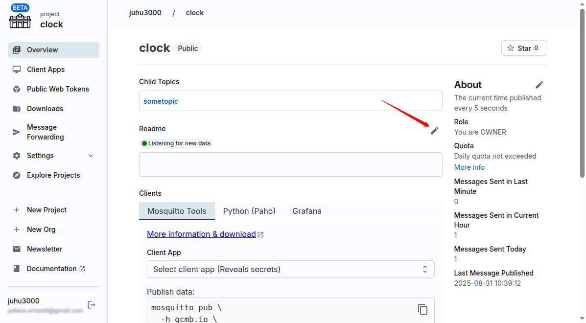 Edit the README